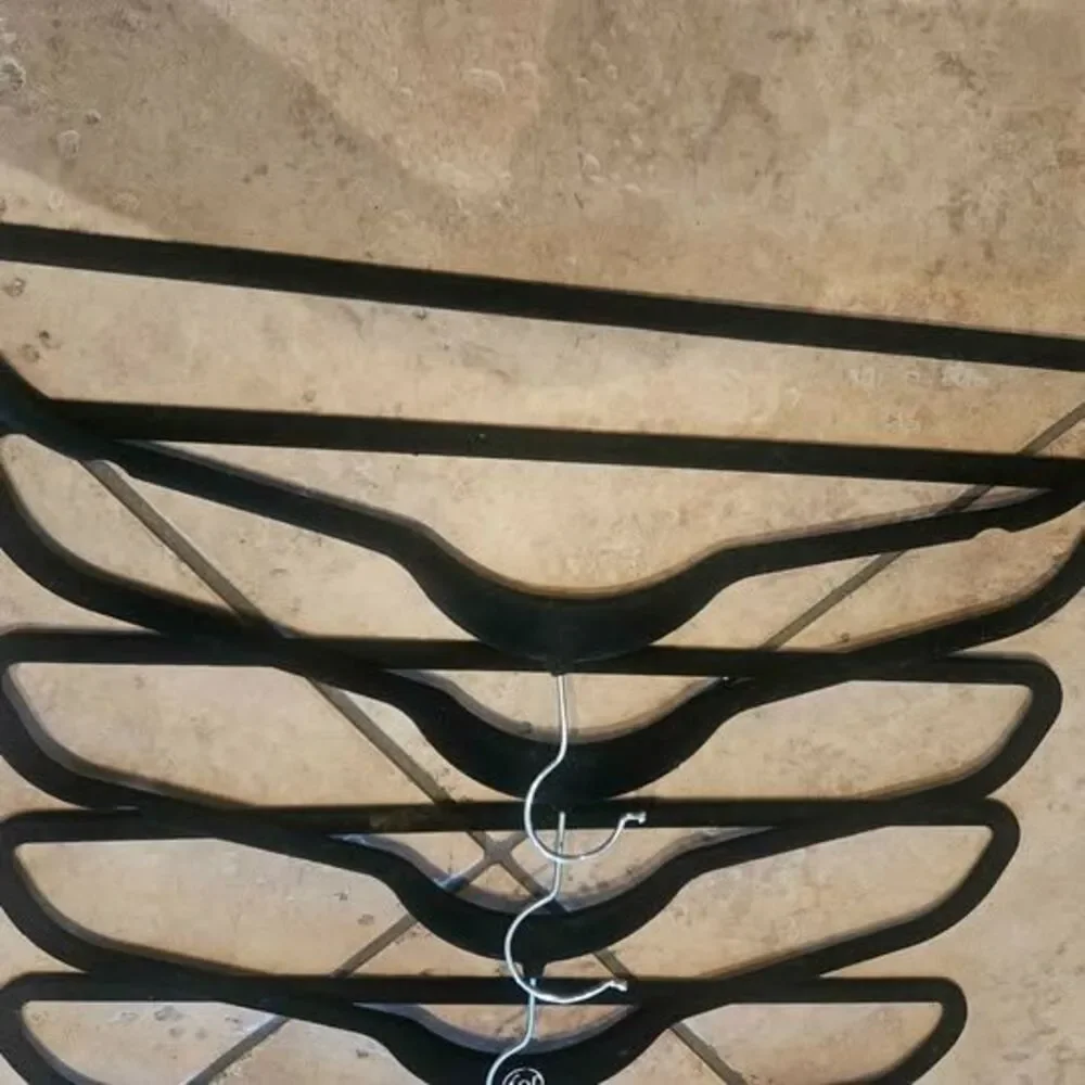 Joy Mangano Black Hugging Hangers - 8-Pack